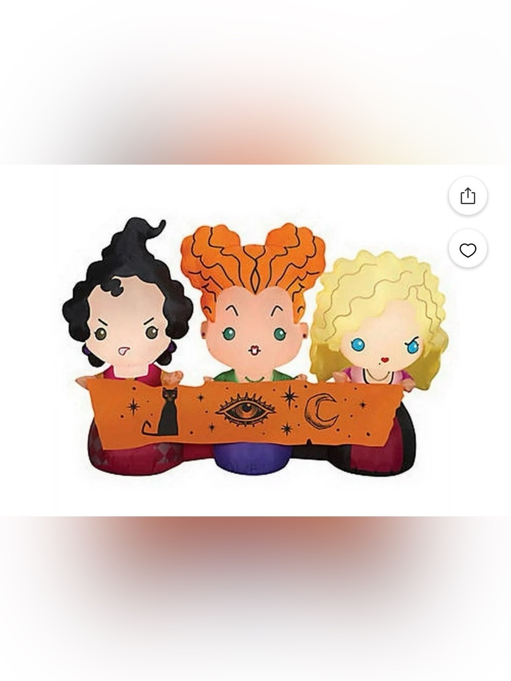 5ft Sanderson sisters light up inflatable. NWT